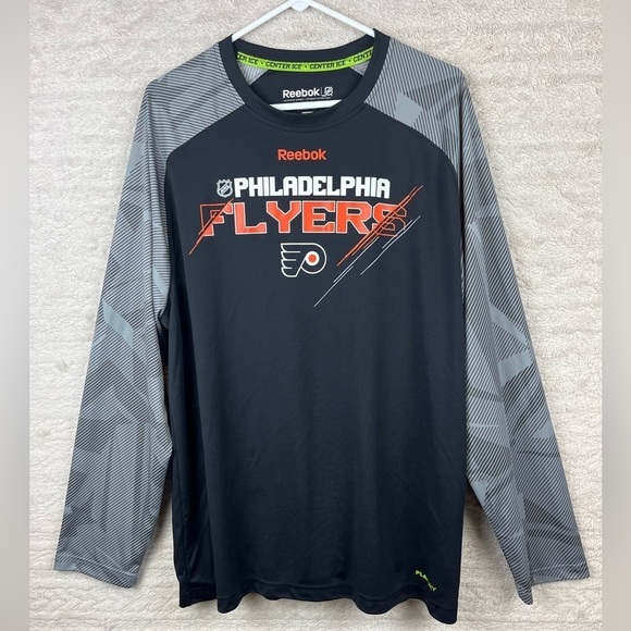 Philadelphia Flyers Long Sleeve Reebok Center Ice - Picture 1 of 16